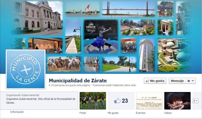 La comuna lanzó una cuenta en Facebook