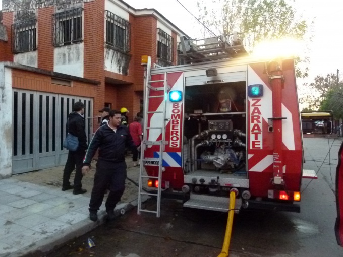 Se incendió una casa en el Centro