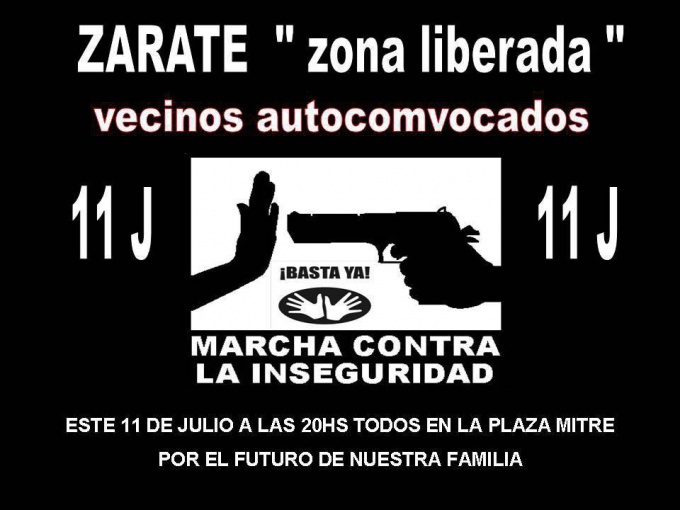 Preparan una marcha contra la inseguridad