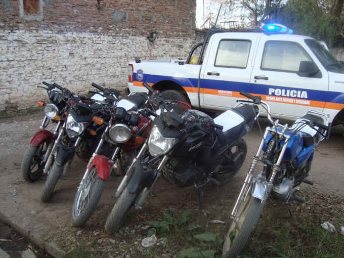 La Policía recuperó cinco motos robadas a punto de ser vendidas