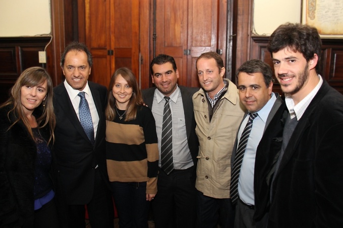 El Frente Social con Scioli, Insaurralde y Di Tullio