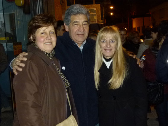 Stella Mendaño, Jorge Blanco y Mabel Rota.