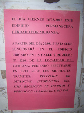 Alquilarán otro inmueble para que la Fiscalía siga funcionando en Zárate