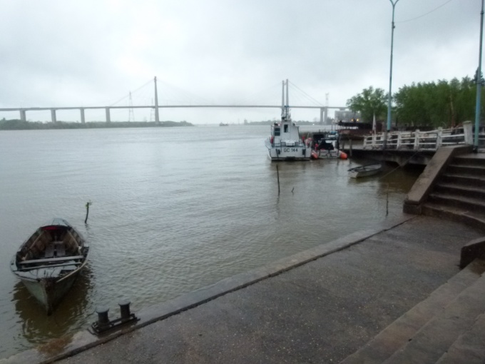 Creció el río por las lluvias y la sudestada