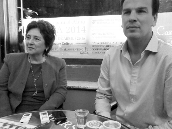 Miriam Soto y Sergio Cabral.