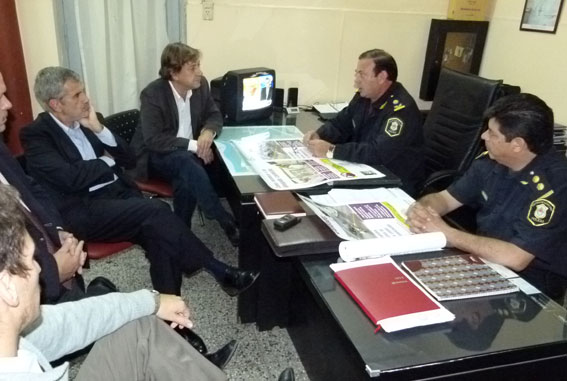 Fioranelli se reunió con el jefe distrital y el titular de la Comisaría Primera.