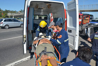 En Campana, los Bomberos cubren el servicio de emergencias.