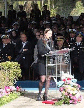 La ministra de Seguridad, María Cecilia Rodríguez.