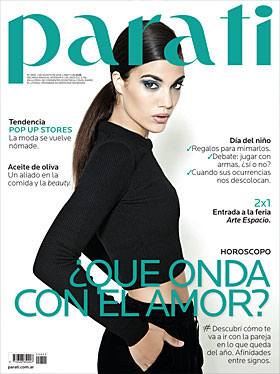 La edición de la revista con la producción de fotos de Camila.