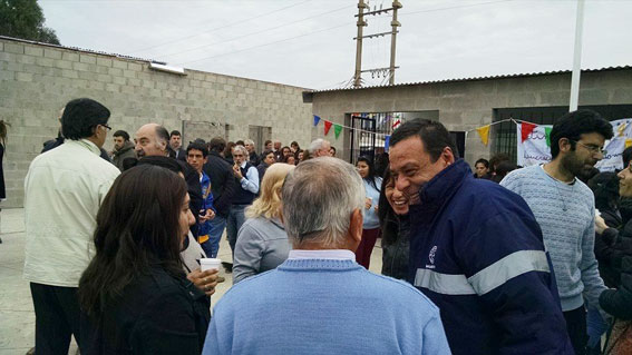 Cáffaro ayer en la inauguración del CEPAM.