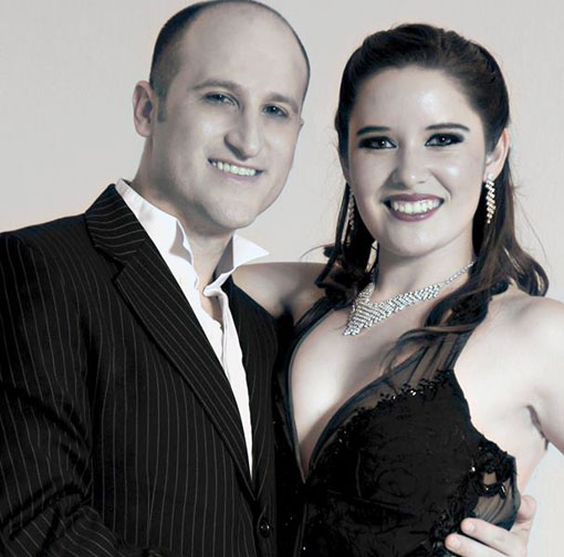Tamara junto a su compañero de baile, Pablo Manassero