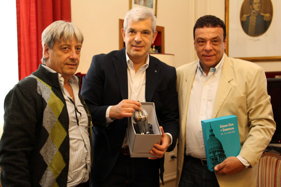 Abel Furlán, Julián Dominguez y Osvaldo Cáffaro