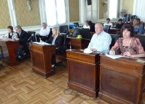 La sesión de ayer del Concejo Deliberante.