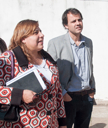 Sandra Paris y Julián Guelvenzú.