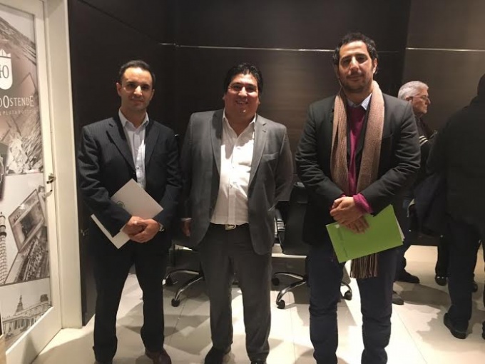 Otero, Ranzini y Gallardo en una reunión anterior.