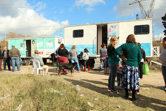 El equipo de salud en Bosch.