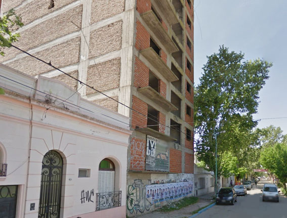 El edificio de la calle Andrade.