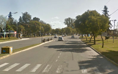El lugar del accidente.