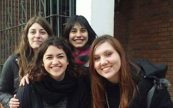 Floriana Manzi, Agustina Camaz, Mailen Melo y Ludmila Petrik.