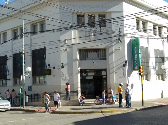 La sede del Bapro en Justa e Independencia.