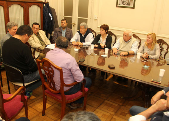 Diecinueve concejales se reunieron con el intendente Osvaldo Cáffaro.
