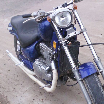 Moto que protagonizó un accidentes días atrás.