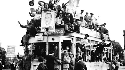 Las movilizaciones populares del 17 de octubre de 1945.