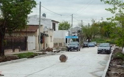 En Villa Angus los trabajos se encuentran demorados.