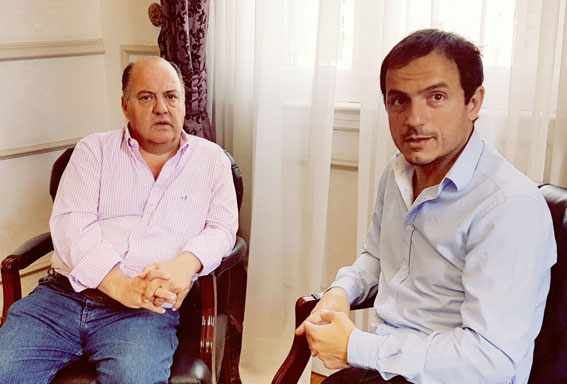 Los intendentes Sánchez y Abella.