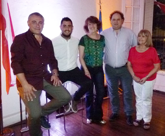 Leonardo Vanderbosh, Federico Videla, Marisa Minorini, Norberto Toncovich y Zulma Deleglise.