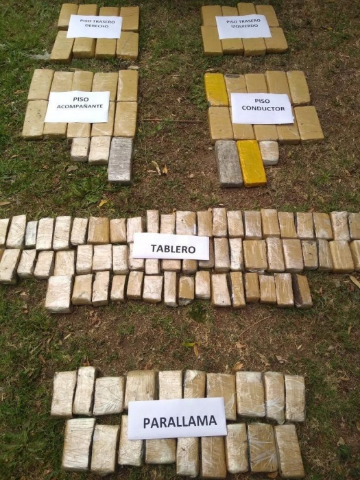 Tres detenidos en proximidades del puente, venían a la Provincia con más de 100 kilos de marihuana