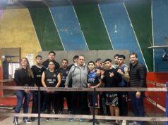 El intendente Marcelo Matzkin visitó el Boxing Club Zárate y acompañó una jornada de entrenamiento