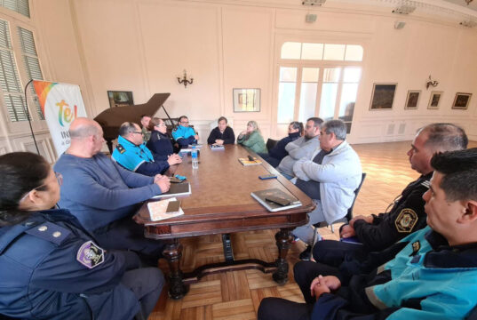 Matzkin reunió a todas las fuerzas de seguridad