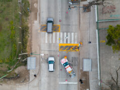 Ruta 4: comenzó la demarcación vial que marca el cierre de la primera etapa de la reconstrucción