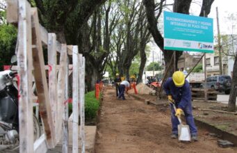 El municipio avanza con su plan de remodelación de Plaza Italia