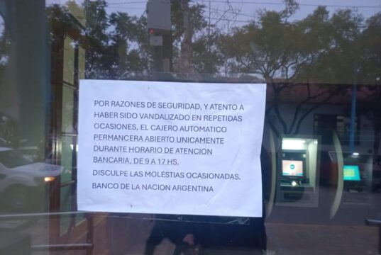 Cajeros automáticos: están… pero es como si no estuvieran