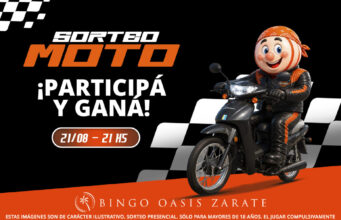 ¿Quién se llevará la moto 0km? Bingo Oasis Zárate presenta el “Sorteo de las 10 llaves”