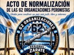 El Movimiento Obrero se organiza: Las 62 Organizaciones Peronistas se normalizan en Zárate