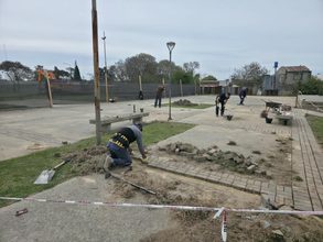 Comenzaron las obras para la creación de la nueva Plaza Inclusiva frente al CIC