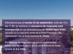 Simulacro de respuesta ante emergencias en AXION energy AGRO Zárate