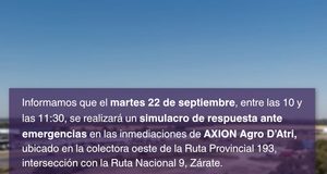 Simulacro de respuesta ante emergencias en AXION energy AGRO Zárate