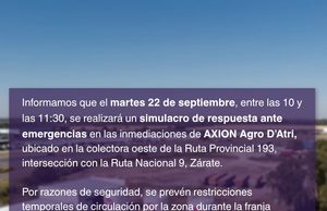 Simulacro de respuesta ante emergencias en AXION energy AGRO Zárate