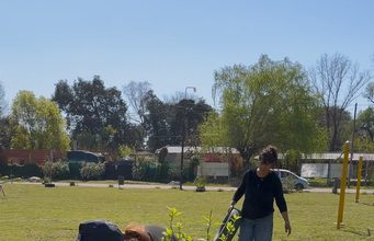 El Municipio concretó una jornada de plantación de árboles nativos junto a vecinos en el barrio La Esmeralda