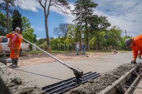 Avanza la construcción de banquinas en la obra de la Ruta 4