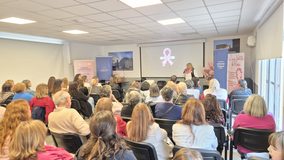 Nucleoeléctrica acompañó una jornada de concientización sobre el cáncer de mama en Lima