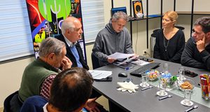 Katopodis en Campana con la UIC