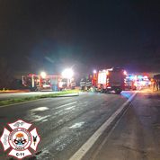 Zona de Puentes: Camionero fallece, tras choque en cadena e incendio de RN12